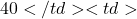 40</td><td>